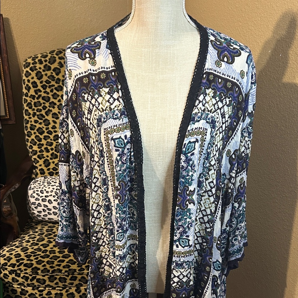 Bila Multicolor Patterned Kimono